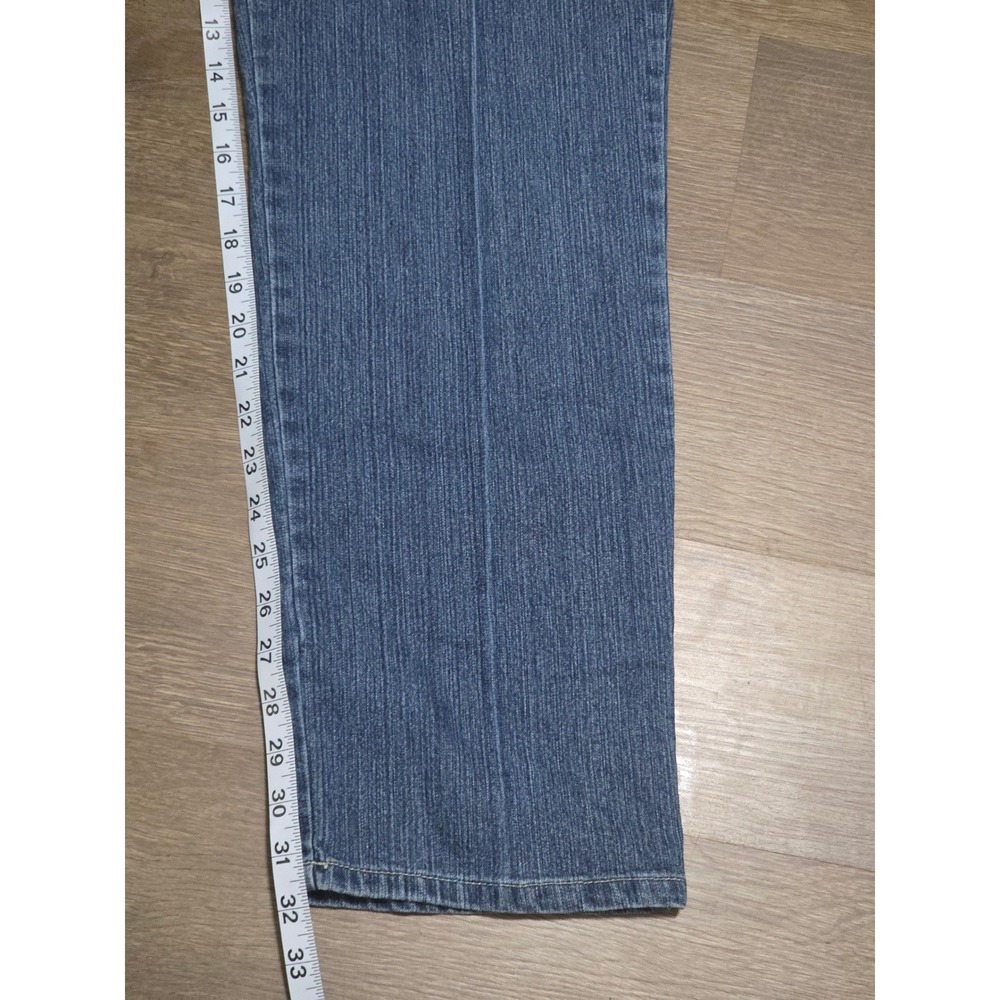 Gloria Vanderbilt Amanda High Rise Straight Leg Blue Denim Jeans Womens Size 16 - Picture 7 of 10